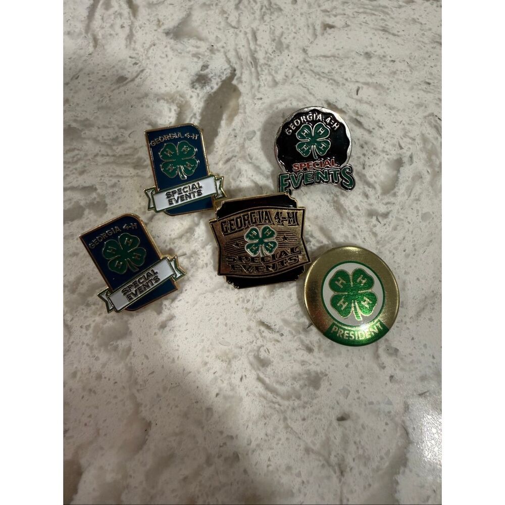 Georgia 4H Pin Lot of 5